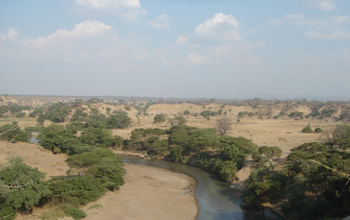 A view of the Great Rift Valley, Rukwa Rift, in southwestern Tanzania.